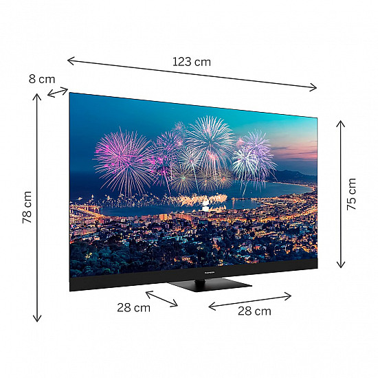 TV Set THOMSON 55 4K/Smart QLED 3840x2160 Wireless LAN Bluetooth Google TV Black 55QG6C14