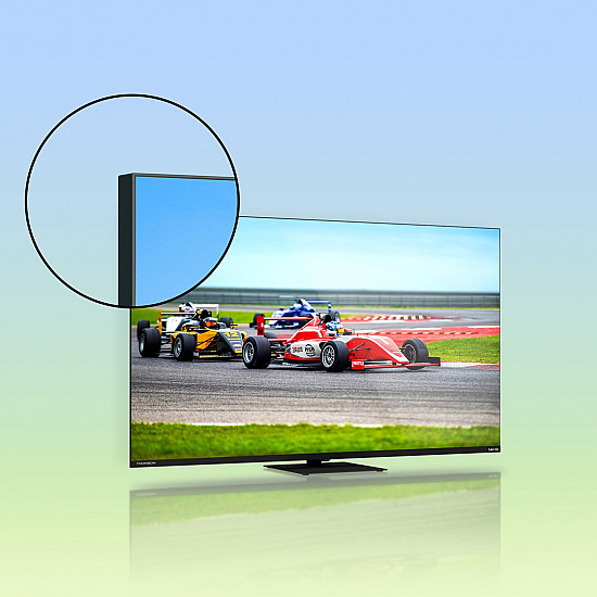 TV Set THOMSON 55 4K/Smart QLED 3840x2160 Wireless LAN Bluetooth Google TV Black 55QG7C14