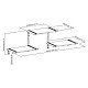Three-tier modular shelves Maclean, 30kg max, MC-974
