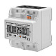 Three-phase electronic meter energy consumption meter on DIN rail 400V LCD 4P