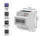 Three-phase electronic meter energy consumption meter on DIN rail 400V LCD 4P