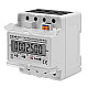 Three-phase electronic meter energy consumption meter on DIN rail 400V LCD 4P