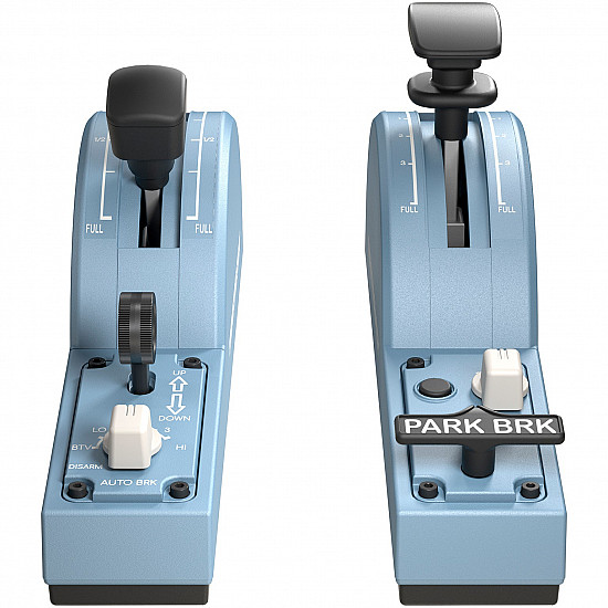 Thrustmaster TCA Quadrant Add-On Airbus Edition Black, Blue Flight Sim PC