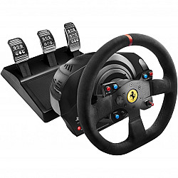 Thrustmaster T300 Ferrari Integral Racing Wheel Alcantara Edition Black Steering wheel + Pedals Analogue / Digital PC, PlayStation 4, Playstation 3