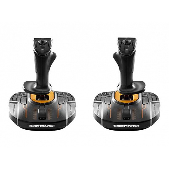 Thrustmaster T.16000M FCS SPACE SIM DUO Black, Orange USB Joystick Analogue / Digital PC