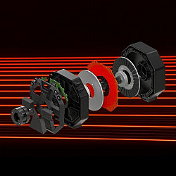 Thrustmaster T598 Black, Red USB Steering wheel + Pedals PC, PlayStation 4, PlayStation 5