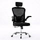 Topeshop FOTEL DORY CZERŃ office/computer chair Padded seat Mesh backrest