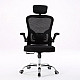 Topeshop FOTEL DORY CZERŃ office/computer chair Padded seat Mesh backrest