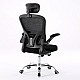 Topeshop FOTEL DORY CZERŃ office/computer chair Padded seat Mesh backrest