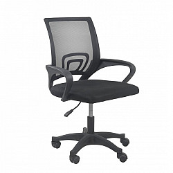 Topeshop FOTEL MORIS CZERŃ office/computer chair Padded seat Mesh backrest