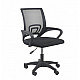 Topeshop FOTEL MORIS CZERŃ office/computer chair Padded seat Mesh backrest