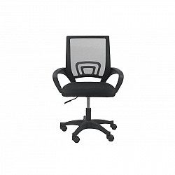 Topeshop FOTEL MORIS CZERŃ office/computer chair Padded seat Mesh backrest