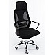 Topeshop FOTEL NIGEL CZERŃ office/computer chair Padded seat Mesh backrest