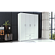 Topeshop ROMANA 160 BIEL KPLB bedroom wardrobe/closet 11 shelves 4 door(s) White