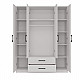 Topeshop ROMANA 160 BIEL KPLB bedroom wardrobe/closet 11 shelves 4 door(s) White