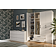 Topeshop ROMANA 160 BIEL KPLB bedroom wardrobe/closet 11 shelves 4 door(s) White