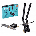 TP-LINK ARCHER TX55E - Kabellos - PCI Express - WLAN / Bluetooth - Wi-Fi 6 (802.11ax) - 2402 Mbit/s - Schwarz