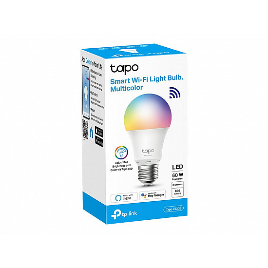Smart Light Bulb TP-LINK Power consumption 8.7 Watts Luminous flux 806 Lumen 6500 K Beam angle 220 degrees TAPOL530E