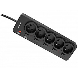 Tracer 46975 PowerGuard 1.8m Black (5 Outlets)
