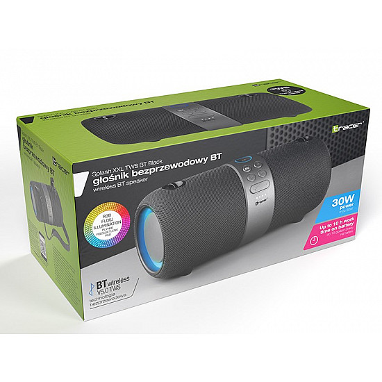 Tracer SPLASH XXL Stereo portable speaker Black 30 W