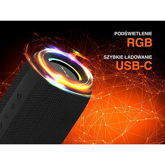 Tracer XtremeBeat TWS Portable Bluetooth Speaker Black 15 W