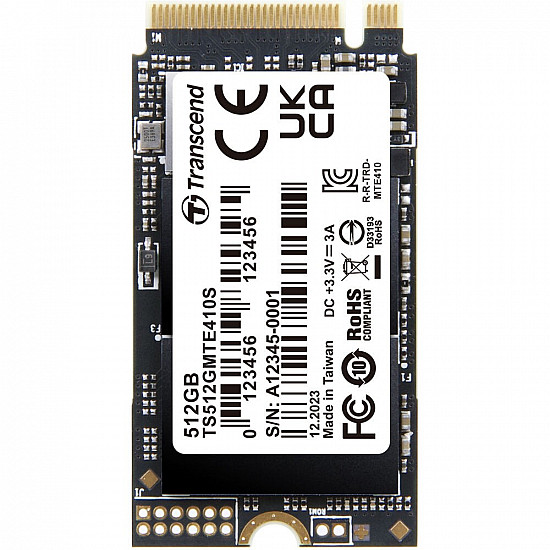 Transcend MTE410S - SSD - 512 GB - intern - M.2 2242 - PCIe 4.0 x4 (NVMe)