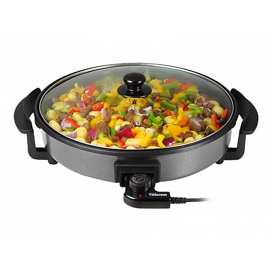 Tristar Multifunctional grill pan PZ-2964 Diameter 40 cm Grill 1500 W Lid included Fixed handle Black