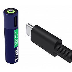 BATTERY RECH. LI-ION AAA 1.5V/500MAH USB-C 2PACK 25585 TRUST