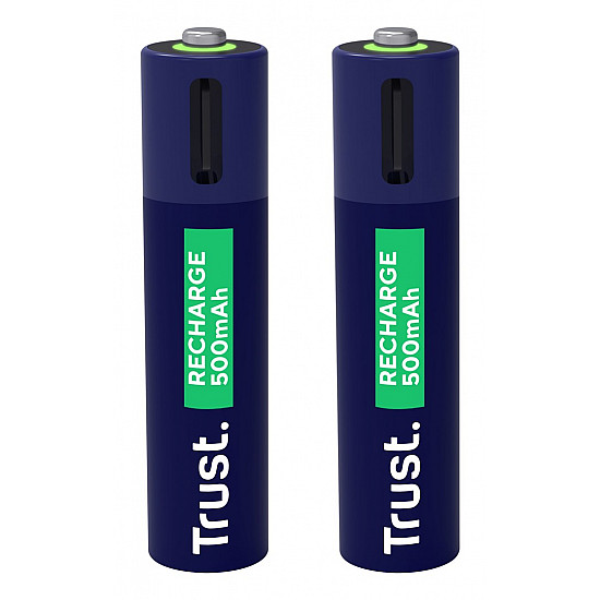 BATTERY RECH. LI-ION AAA 1.5V/500MAH USB-C 2PACK 25585 TRUST