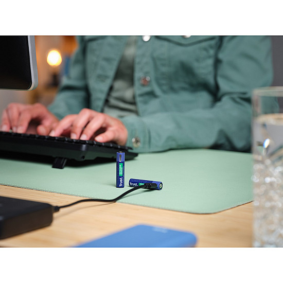 BATTERY RECH. LI-ION AAA 1.5V/500MAH USB-C 2PACK 25585 TRUST