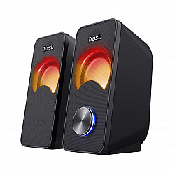 Trust Arys - RGB LED illuminated 2.0 speaker set (black)