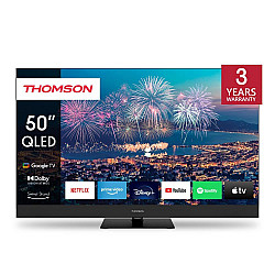 TV Set THOMSON 50 4K/Smart QLED 3840x2160 Wireless LAN Bluetooth Google TV Black 50QG6C14