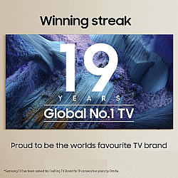 TV Set SAMSUNG 65 4K/Smart QLED 3840x2160 Wireless LAN Bluetooth Tizen Black QE65QN80FAUXXH