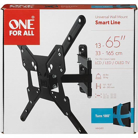 One for All 65'' TV wall mount Smart TURN 180 ONE For ALL