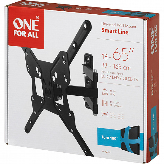 One for All 65'' TV wall mount Smart TURN 180 ONE For ALL