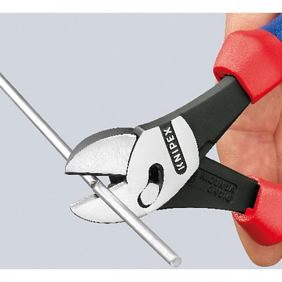 TwinForce Hochleistungs-Seitenschneider, Schneid-Zange rot/blau, 73 72 180