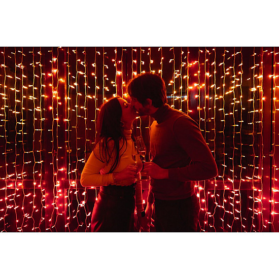 Twinkly Curtain Smart LED Lights 210 RGBW 1.5x2.1m RGBW – 16M+ colors + Warm white