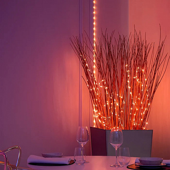 Twinkly Dots Smart LED Lights 400 RGB (Multicolor), 20m, Transparent wire RGB -16M+ colors
