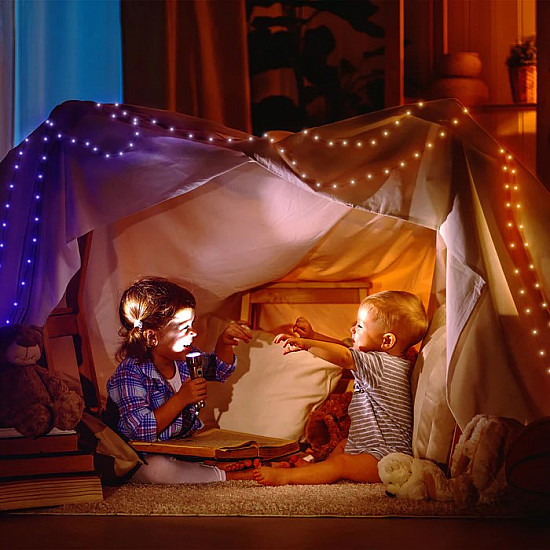 Twinkly Dots Smart LED Lights 400 RGB (Multicolor), 20m, Transparent wire RGB -16M+ colors