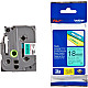 TZE-741 LAMINATED TAPE 18MM 8M BLACK ON GREEN
