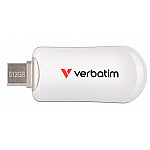 STICK 512GB Verbatim Plectra White USB-C Flash Drive 30231