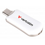 STICK 512GB Verbatim Plectra White USB-C Flash Drive 30231