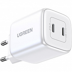 GaN Fast Charger 2 x USB-C 45W QC PD Ugreen CD294 - White
