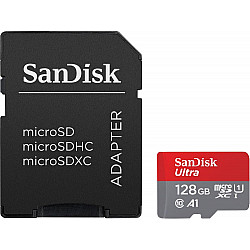 SanDisk Ultra microSDXC 128GB Speicherkarte + SD Adapter 140MB/s A1 Class 10 UHS-I
