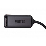 UNITEK V1415C ADAPTER USB-C - DisplayPort 1.4 8K 60Hz 15cm ALU