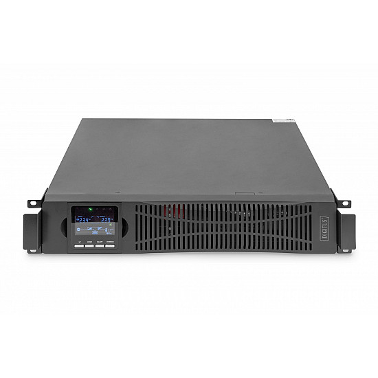 DIGITUS OnLine UPS, rack/tower, 3000VA, 3000W, LCD, 8 x C13, 1 x C19, RS-232, USB, SNMP card (optional), relay card (optional) Digitus OnLine UPS DN-170096, 3000 VA / 3000 W 3000 VA 3000 W V C20