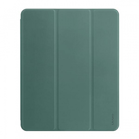 USAMS ETUI WINTO IPAD AIR 10.9 2020 CIEMNY ZIELONY/DARK GREEN IP109YT04 (US-BH654) SMART COVER