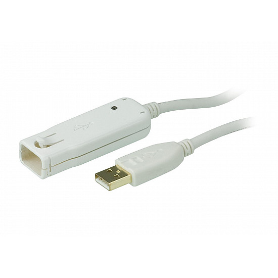 12 m USB 2.0 extension cable (daisy-chaining up to 60 m), 12 m, USB A, USB A, USB 2.0, 480 Mbit/s, w