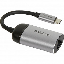 Verbatim USB-C™ auf Gigabit Ethernet Adapter (10cm USB-C Kabel)