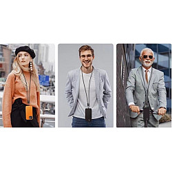 Kabel 2w1 USB C smycz 1.2 m czarny